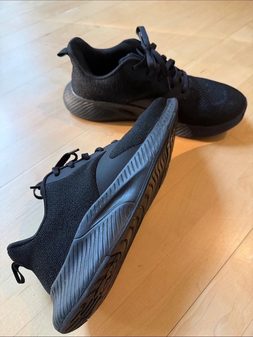 Champion Men's All-Black Knit Athletic Sneakers - Brand New